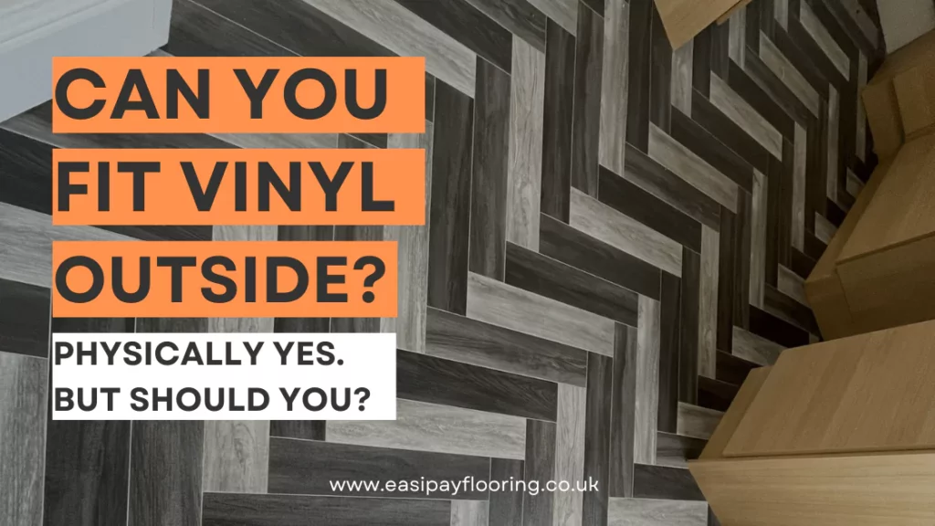 blog banner: can vinyl flooring be fit outside?