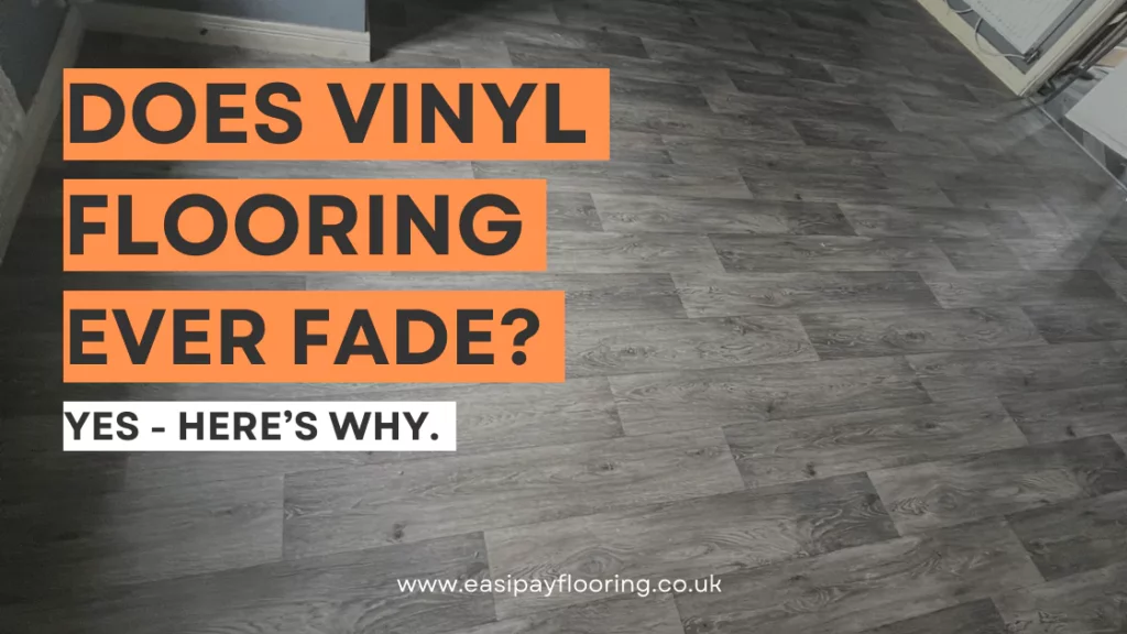 blog banner: Does vinyl flooring fade?