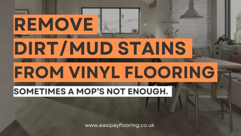 blog banner: How to remove dirt stains from vinyl flooring