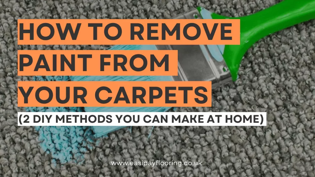 Blog Banner: How to remove paint spills from carpets