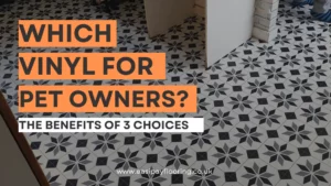 blog banner: choosing vinyl flooring as a pet owner